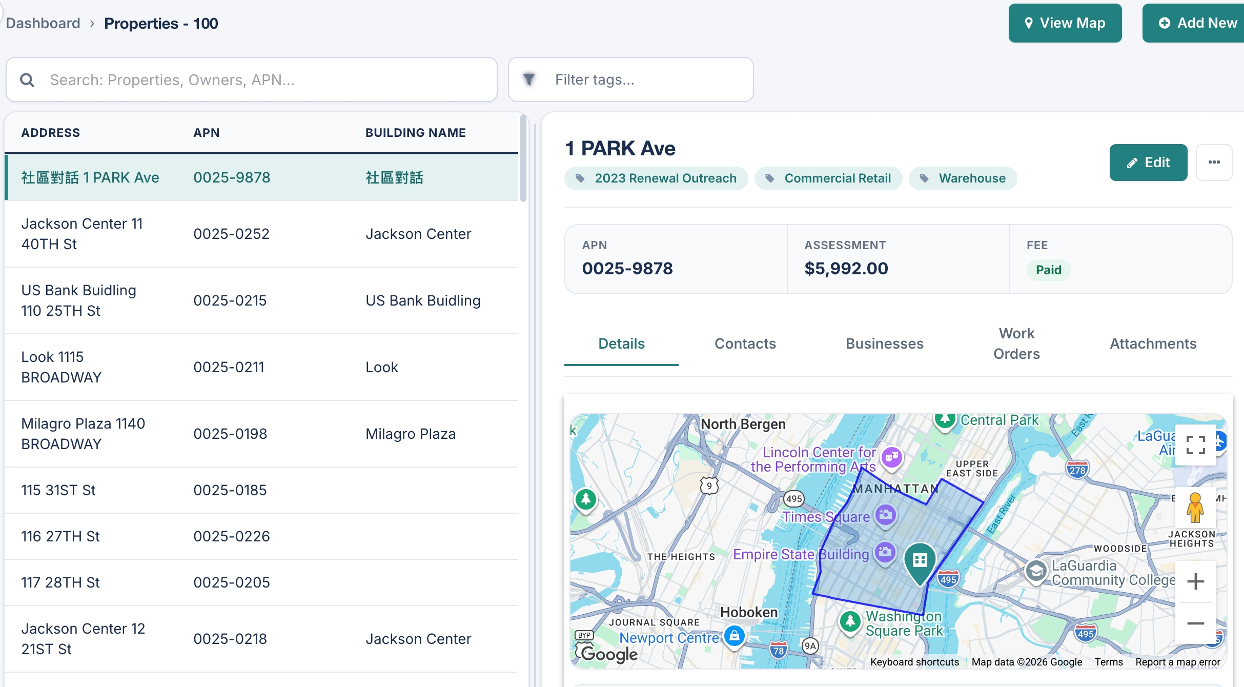 Park Operations Manager Desktop Properties